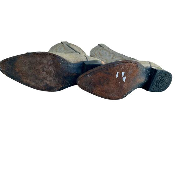 El General Ostrich Leather Western Cowboy Boots Mens Size 26.5 - Picture 9 of 9